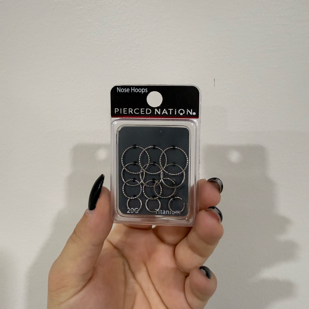 Pierced Nation Titanium Nose Hoops